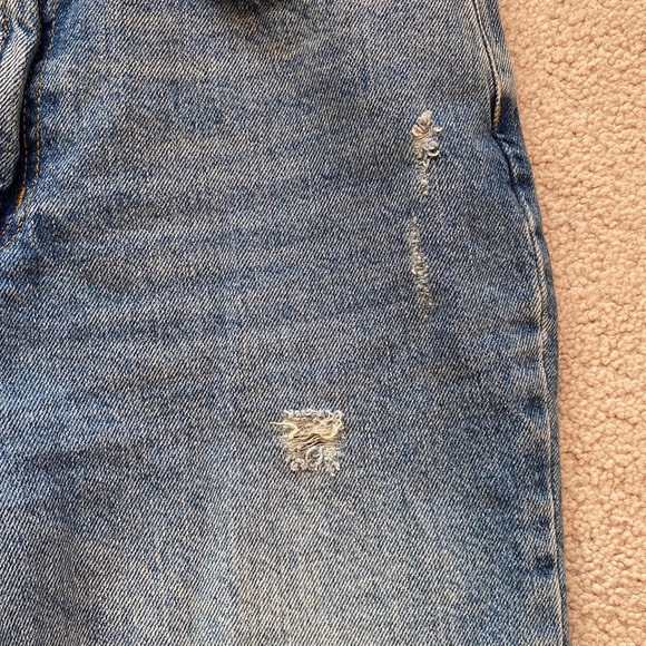 BDG Blue Mom Jeans Cuffed - Picture 5 of 7